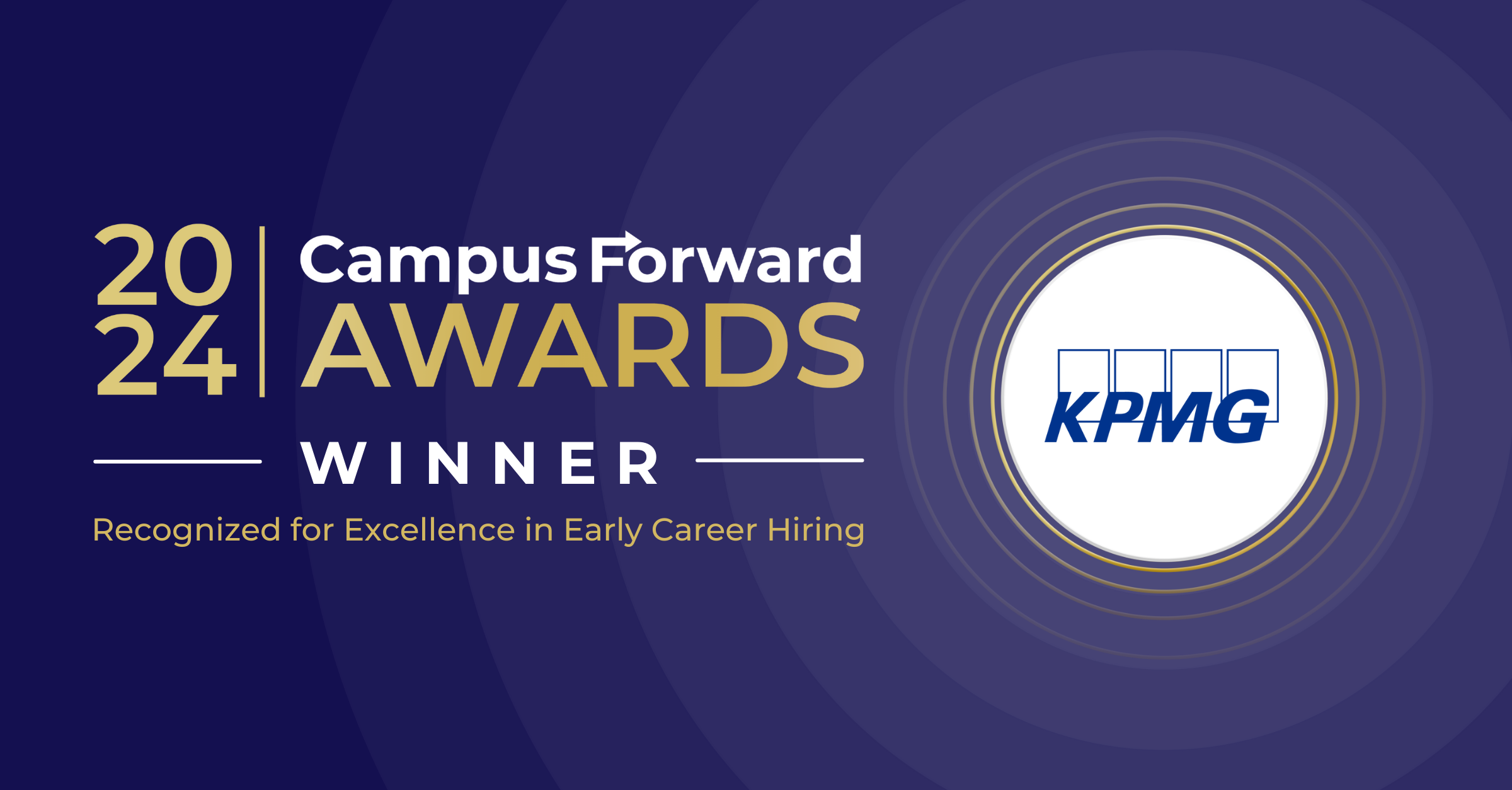 KPMG LLP 2024 Campus Forward Award Winner